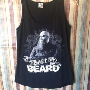 Ladies respect the beard 🧔 tank top F11
